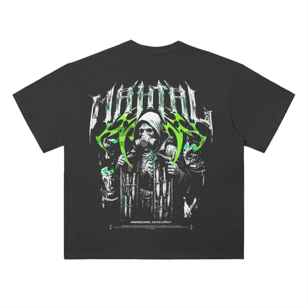 MAHTAL Hardcore Merchant Drop Shoulder T-Shirt [Green]