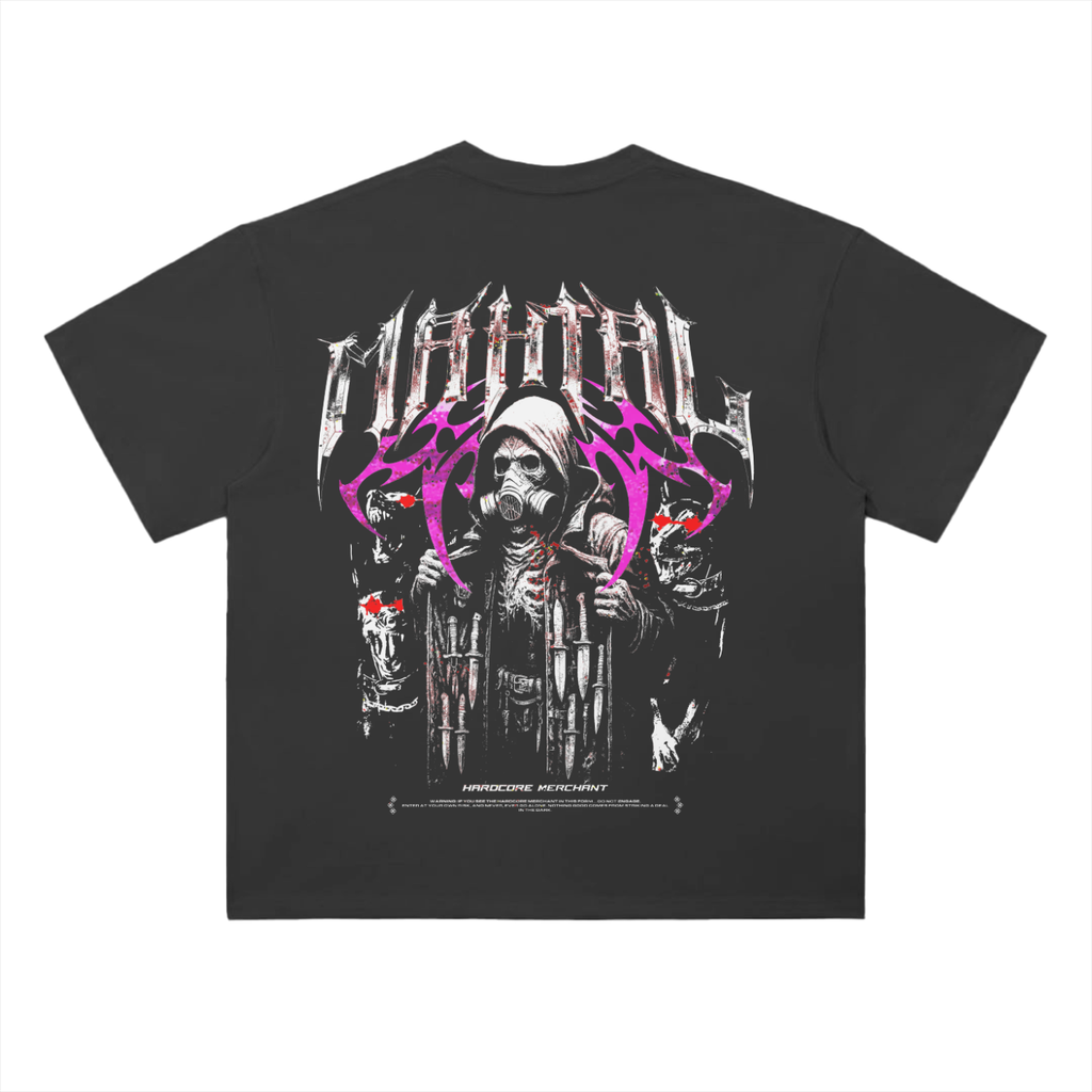 MAHTAL Hardcore Merchant Drop Shoulder T-Shirt [Purple]